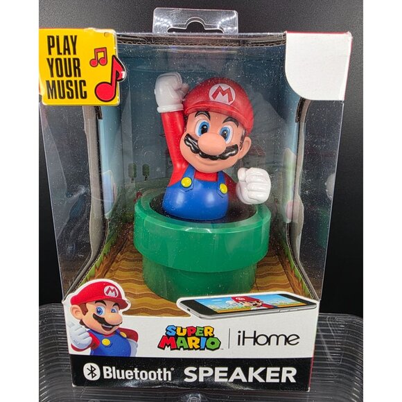 Nintendo Super Mario Bluetooth Speaker Portable Wireless Audio - Picture 1 of 7